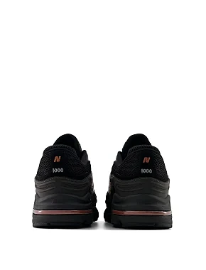 Мужские кроссовки New Balance U100010A из экокожи черные - фото 4 - Miraton