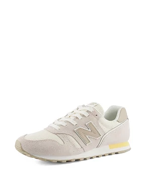 Женские кроссовки New Balance W373686 замшевые бежевые - фото 1 - Miraton