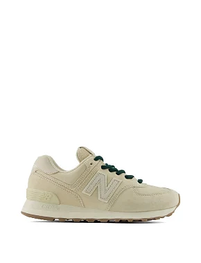 Женские кроссовки New Balance W57480T замшевые бежевые - фото  - Miraton