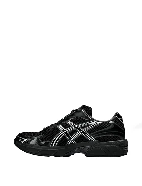 Мужские кроссовки Asics GEL-1130 из экокожи черные - фото 1 - Miraton