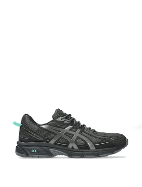 Мужские кроссовки Asics GEL-VENTURE 6 из экокожи черные - фото  - Miraton
