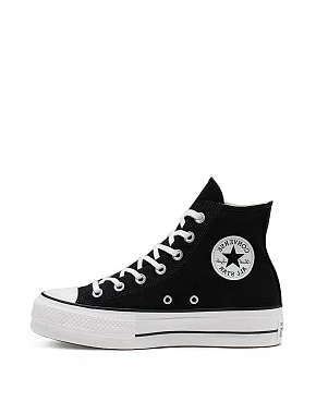 Жіночі кеди Converse Chuck Taylor All Star Lift текстильні чорні - фото 1 - Miraton