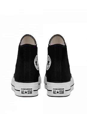 Жіночі кеди Converse Chuck Taylor All Star Lift текстильні чорні - фото 7 - Miraton