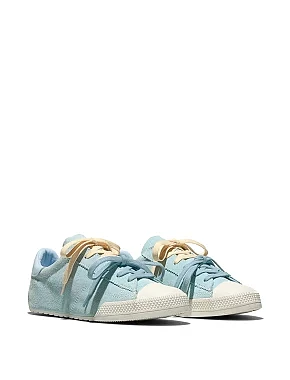 Жіночі кеди Converse Chuck Taylor Lo замшеві блакитні - фото 2 - Miraton