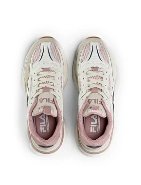 Женские кроссовки FILA RECADE из экокожи бежевые - фото 3 - Miraton