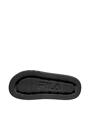 Женские шлепанцы FILA SUPERBUBBLE резиновые черные - фото 4 - Miraton