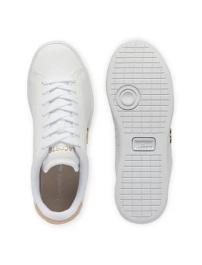 Жіночі кеди Lacoste CARNABY шкіряні білі - фото 3 - Miraton