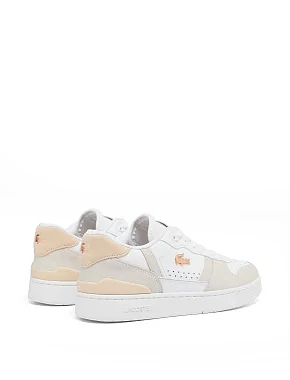 Жіночі кеди Lacoste T-CLIP шкіряні білі - фото 2 - Miraton