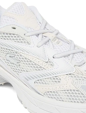 Женские кроссовки Lacoste L003 замшевые молочного цвета - фото 5 - Miraton