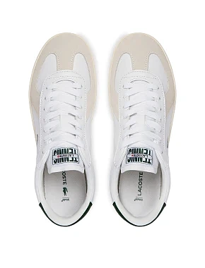 Жіночі кеди Lacoste BASESHOT шкіряні білі - фото 3 - Miraton