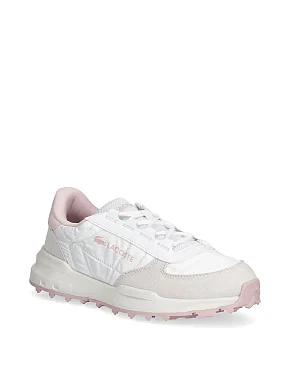 Женские кроссовки Lacoste ELITE ACTIVE замшевые молочного цвета - фото 1 - Miraton