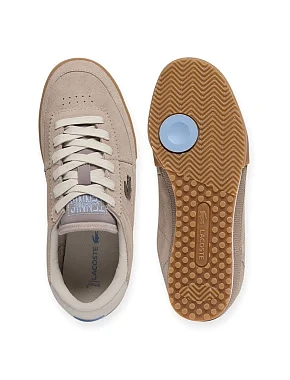 Жіночі кросівки Lacoste AURA замшеві бежеві - фото 3 - Miraton