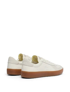 Женские кеды Lacoste BASESHOT кожаные молочного цвета - фото 2 - Miraton