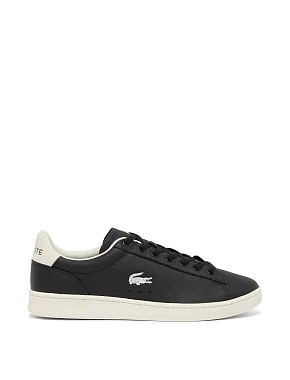 Мужские кеды Lacoste CARNABY кожаные черные - фото  - Miraton