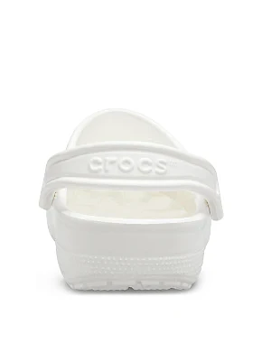Женские сабо Crocs Classic Clog резиновые белые - фото 5 - Miraton