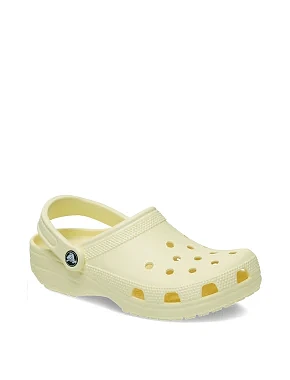 Женские сабо Crocs Classic Clog резиновые молочного цвета - фото 3 - Miraton