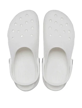 Женские сабо Crocs Classic Platform Clog резиновые белые - фото 2 - Miraton