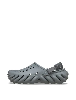 Мужские сабо Crocs Echo Clog резиновые серые - фото 1 - Miraton