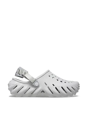 Женские сабо Crocs Echo Clog резиновые серые - фото  - Miraton