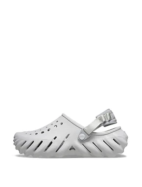 Женские сабо Crocs Echo Clog резиновые серые - фото 1 - Miraton