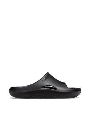 Мужские шлепанцы Crocs Mellow Slide резиновые черные - фото  - Miraton