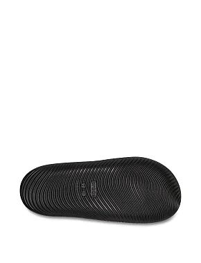 Мужские шлепанцы Crocs Mellow Slide резиновые черные - фото 4 - Miraton