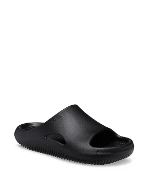 Мужские шлепанцы Crocs Mellow Slide резиновые черные - фото 5 - Miraton