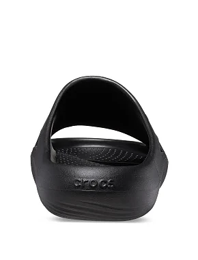 Мужские шлепанцы Crocs Mellow Slide резиновые черные - фото 6 - Miraton