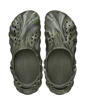 Мужские сабо Crocs Echo Clog резиновые зеленые - фото 3 - Miraton