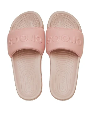 Женские шлепанцы Crocs All Day Slide из экокожи розовые - фото 3 - Miraton
