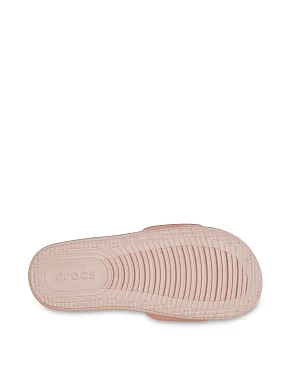 Женские шлепанцы Crocs All Day Slide из экокожи розовые - фото 4 - Miraton