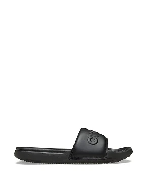 Мужские шлепанцы Crocs All Day Slide из экокожи черные - фото  - Miraton