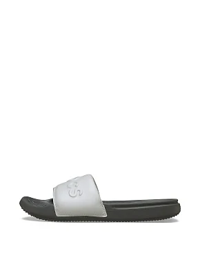 Мужские шлепанцы Crocs All Day Slide из экокожи белые - фото 1 - Miraton