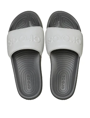 Мужские шлепанцы Crocs All Day Slide из экокожи белые - фото 3 - Miraton