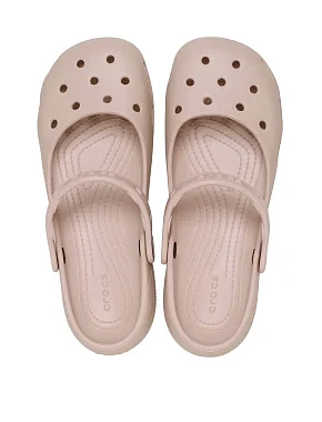 Женские сабо Crocs Classic Ballet резиновые розовые - фото 3 - Miraton
