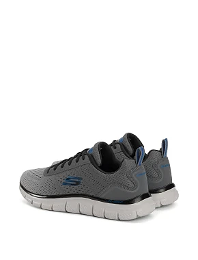 Мужские кроссовки Skechers TRACK текстильные серые - фото 3 - Miraton