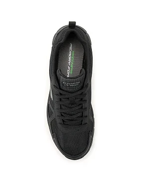 Чоловічі кросівки Skechers TRACK текстильні чорні - фото 4 - Miraton