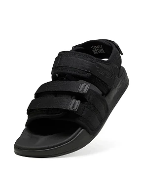 Женские сандалии PUMA Leadcat City Sandal из экокожи черные - фото 2 - Miraton