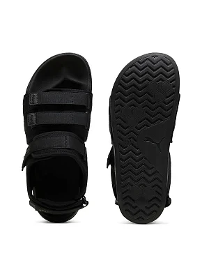 Женские сандалии PUMA Leadcat City Sandal из экокожи черные - фото 3 - Miraton