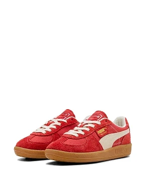 Женские кеды PUMA Palermo Vintage замшевые красные - фото 1 - Miraton