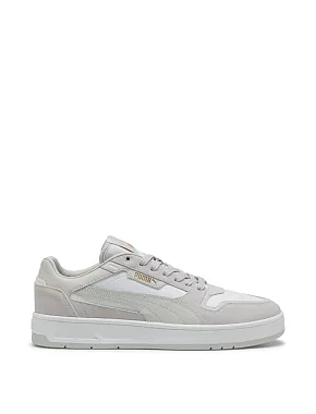 Мужские кеды PUMA Court Classic Street SD замшевые серые - фото  - Miraton