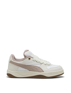 Женские кеды PUMA Park Luna SD из экокожи молочного цвета - фото  - Miraton