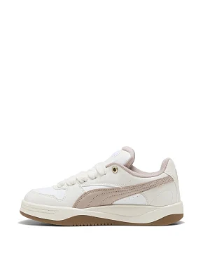 Женские кеды PUMA Park Luna SD из экокожи молочного цвета - фото 1 - Miraton