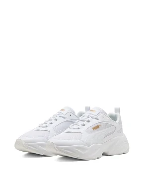 Женские кроссовки PUMA CASSIA 2.0 из экокожи белые - фото 2 - Miraton