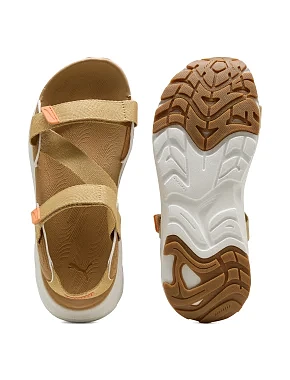 Жіночі сандалі PUMA Hypnotic Sandal LT текстильні бежеві - фото 4 - Miraton