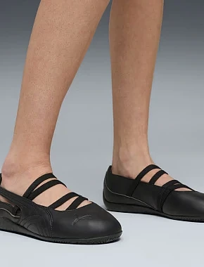 Жіночі балетки PUMA Speedcat Ballet Lthr Wns шкіряні чорні - фото 5 - Miraton