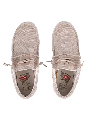 Чоловічі туфлі Hodaki CAPTAIN JUTE текстильні бежеві - фото 1 - Miraton