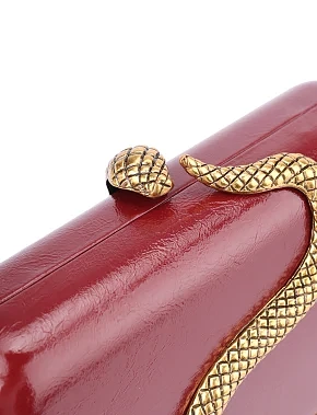 Жіночий бордовий клатч з екошкіри - фото 5 - Miraton