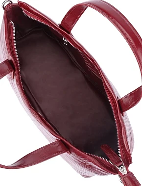 Жіноча сумка тоут шкіряна бордова - фото 5 - Miraton