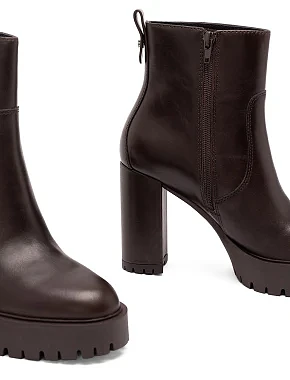 Жіночі черевики Pinko коричневі шкіряні - фото 4 - Miraton